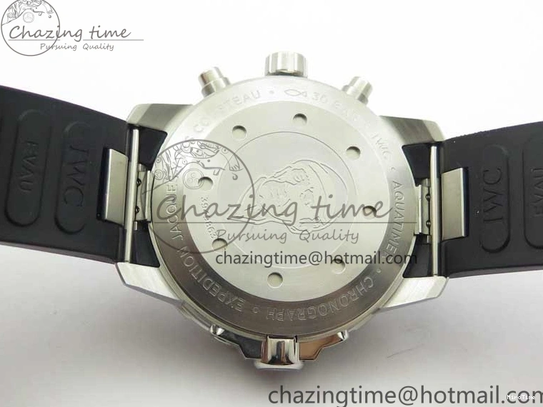 MIROTIME 1224 Aquatimer Chrono IW376803 V6F 1:1 Best Edition Blue Dial on Ruber Strap A Neat 7083